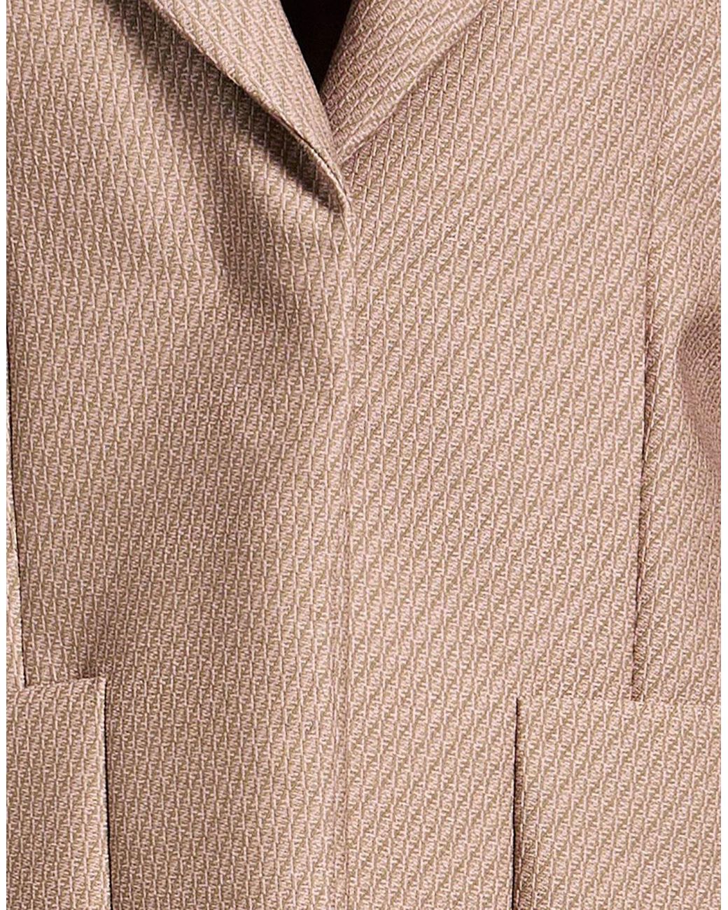 Fendi Natural Blazer Virgin Wool