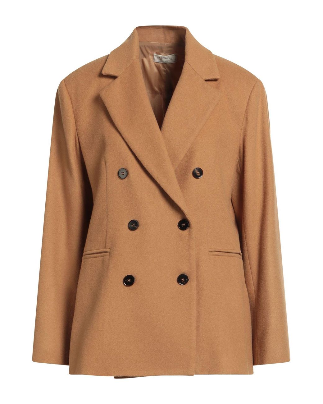 Antonelli Brown Camel Blazer Virgin Wool, Cashmere, Elastane