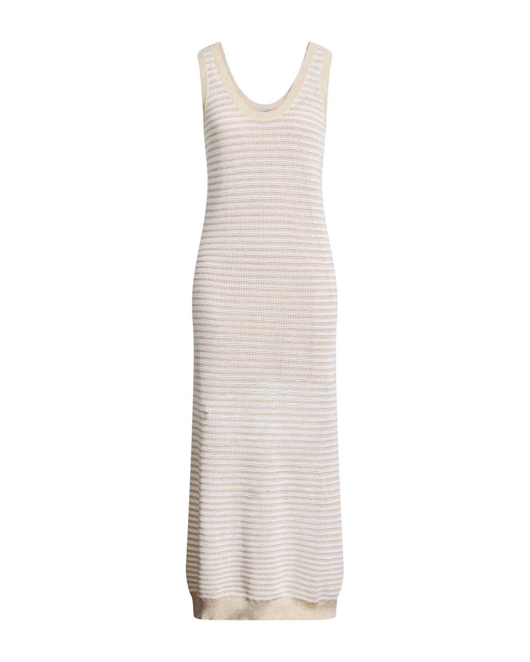 Brunello Cucinelli White Midi Dress