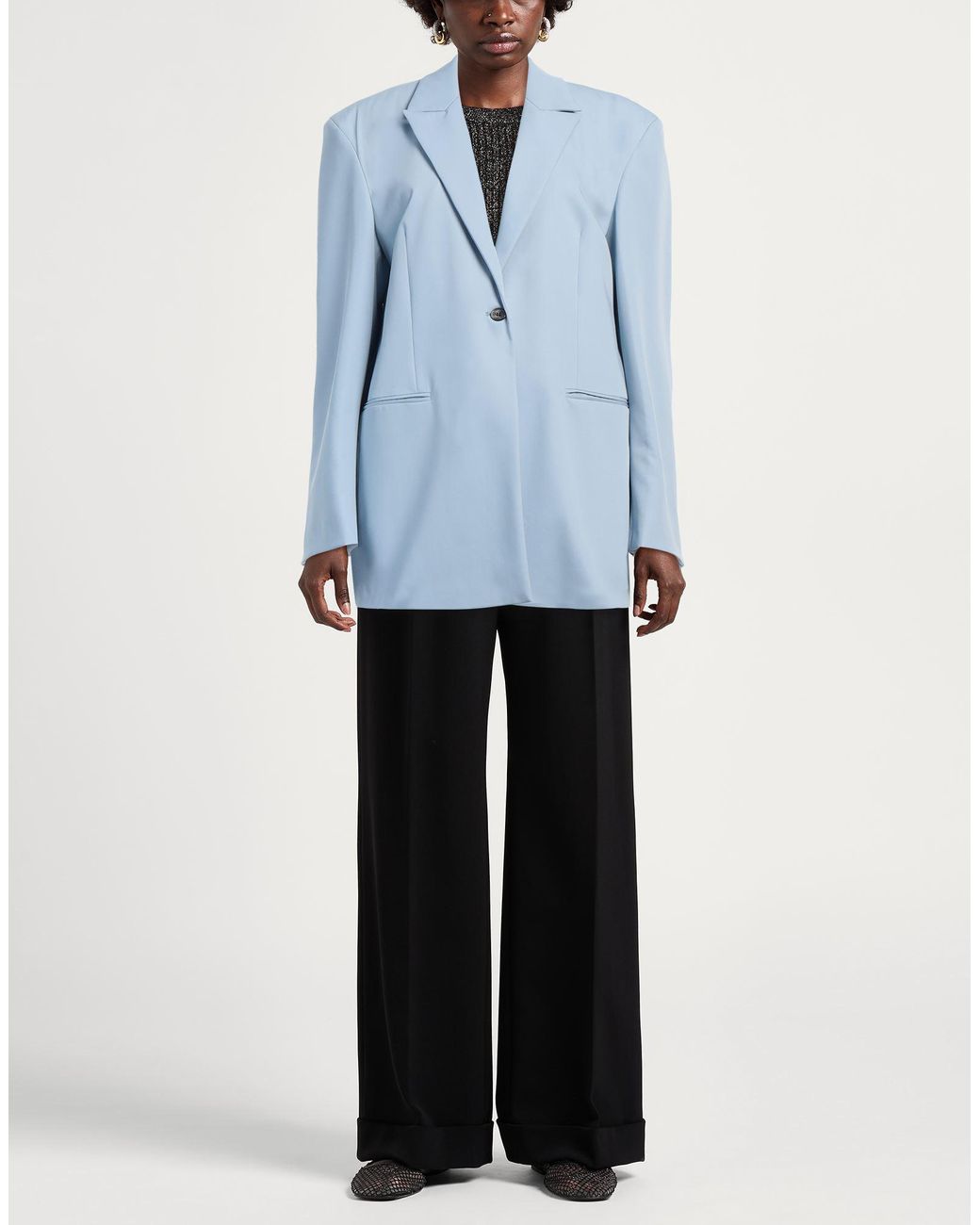 BITE STUDIOS Blue Blazer Wool