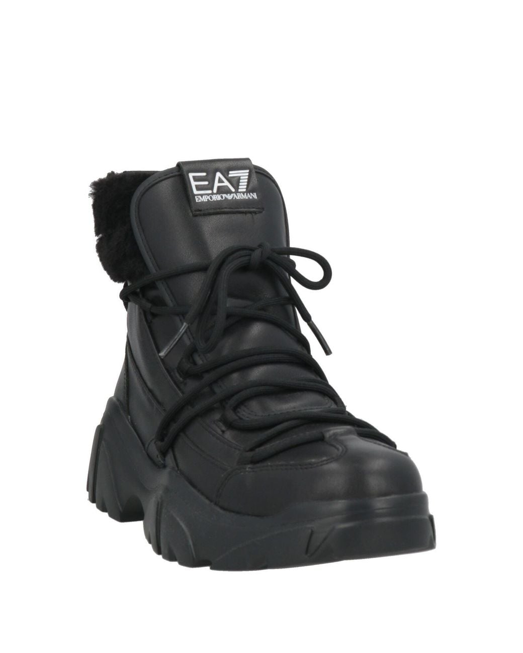 EA7 Black Ankle Boots for men