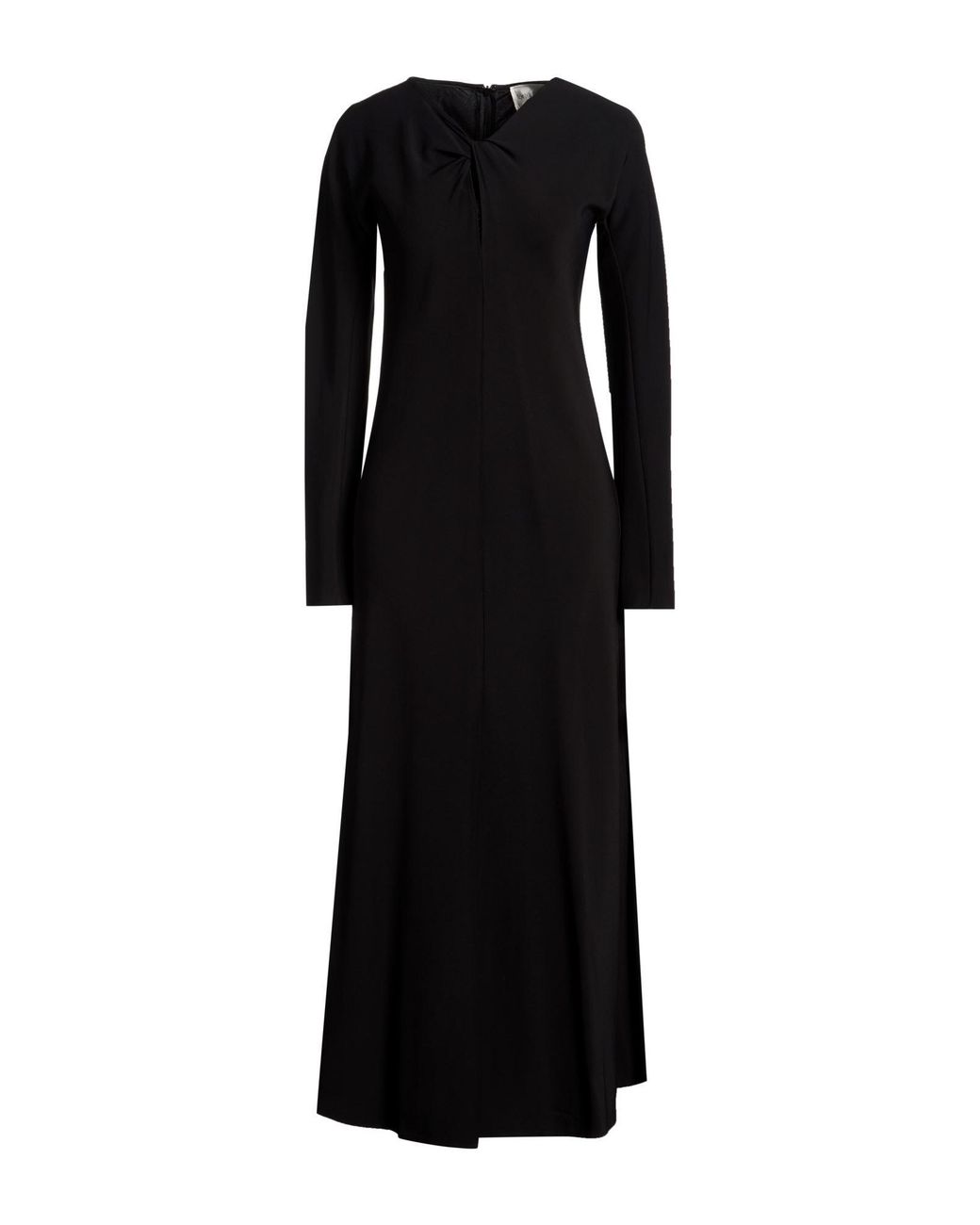 Forte_forte Black Maxi Dress Viscose, Elastane