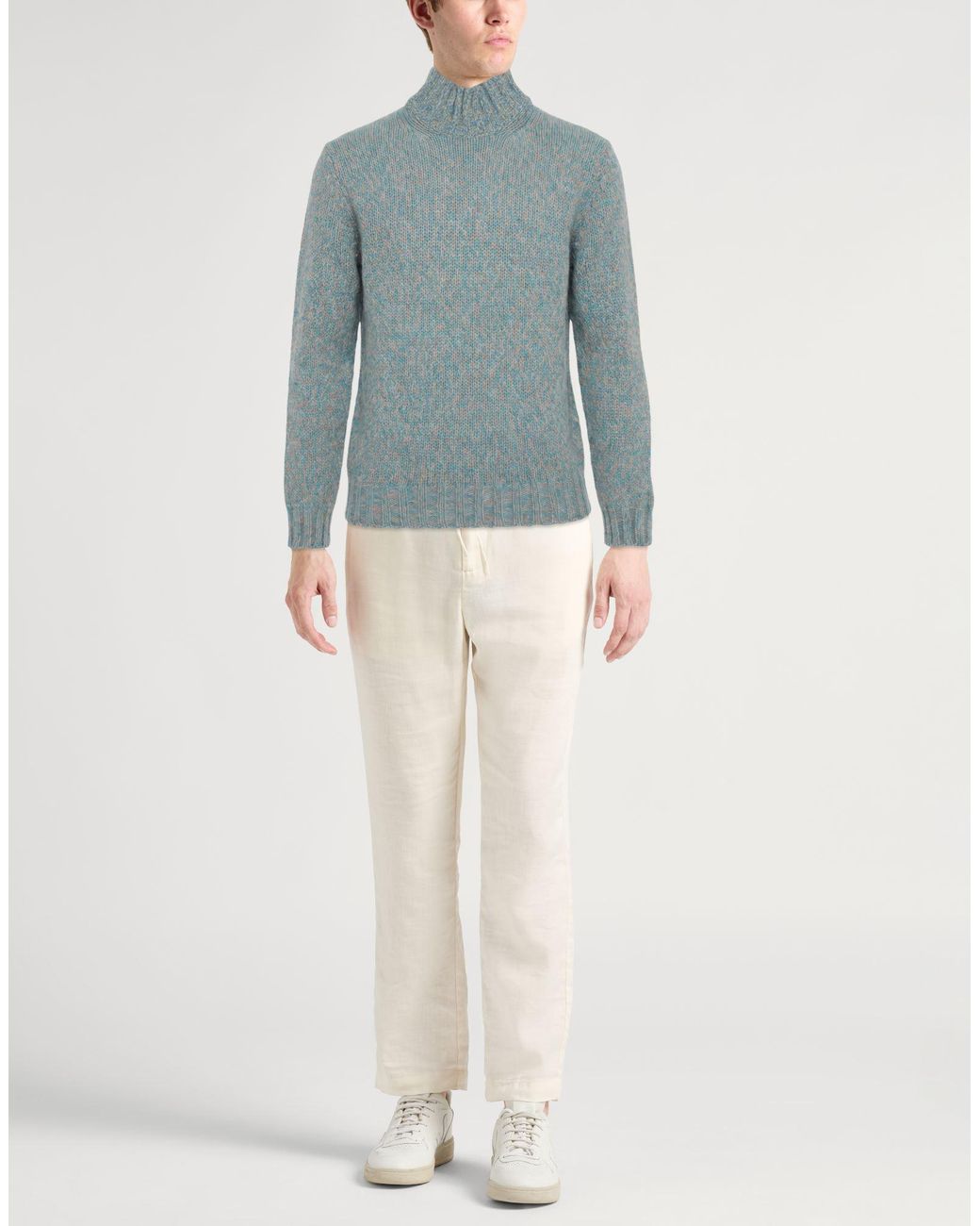 Fedeli Rollkragenpullover in Blue für Herren