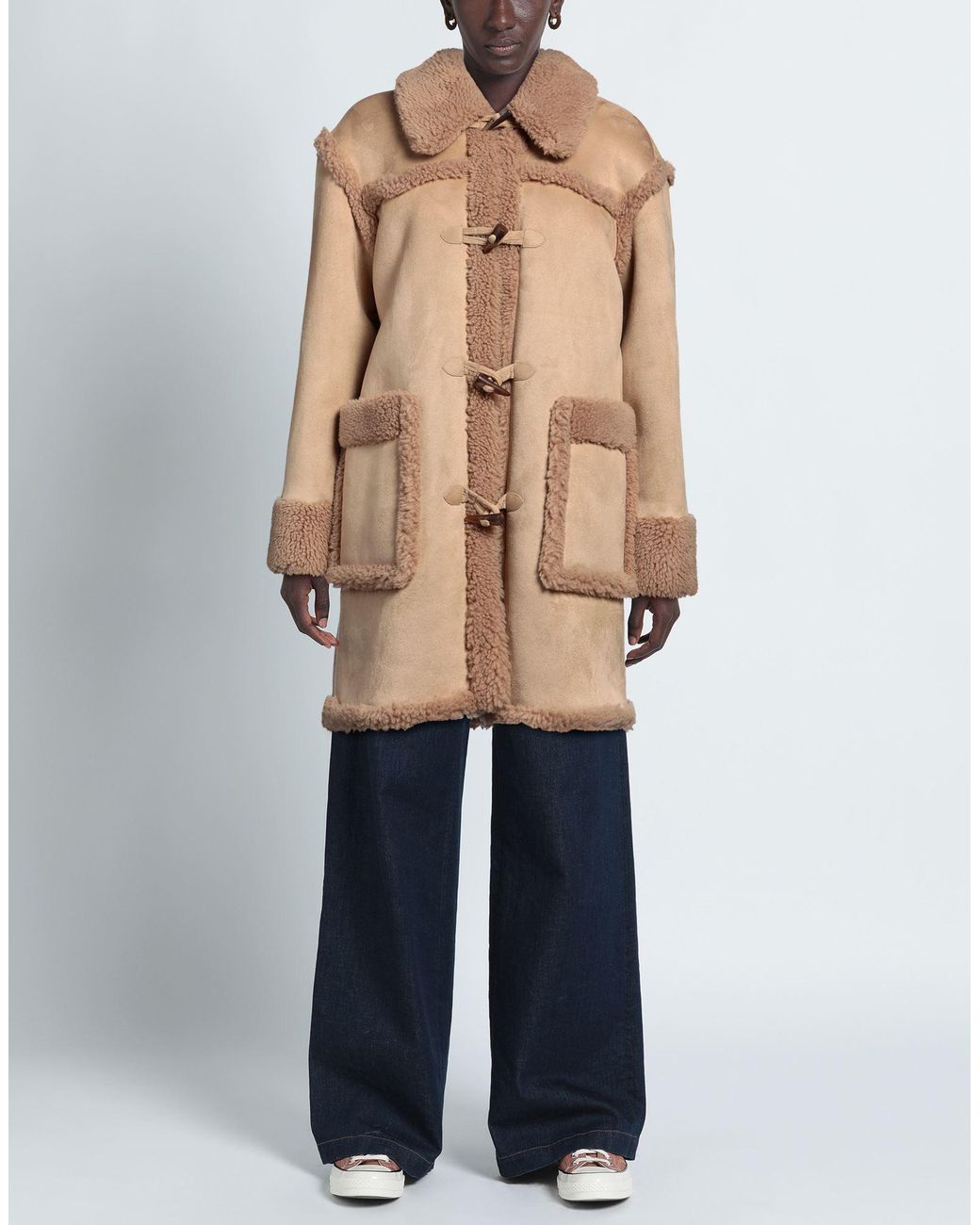 Moschino Natural Shearling & Teddy