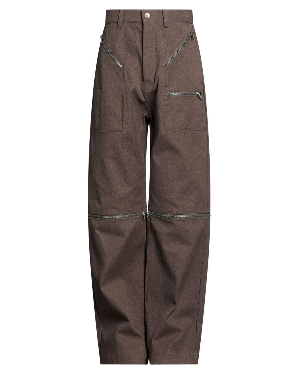 Rick Owens Brown Pants Cotton for men