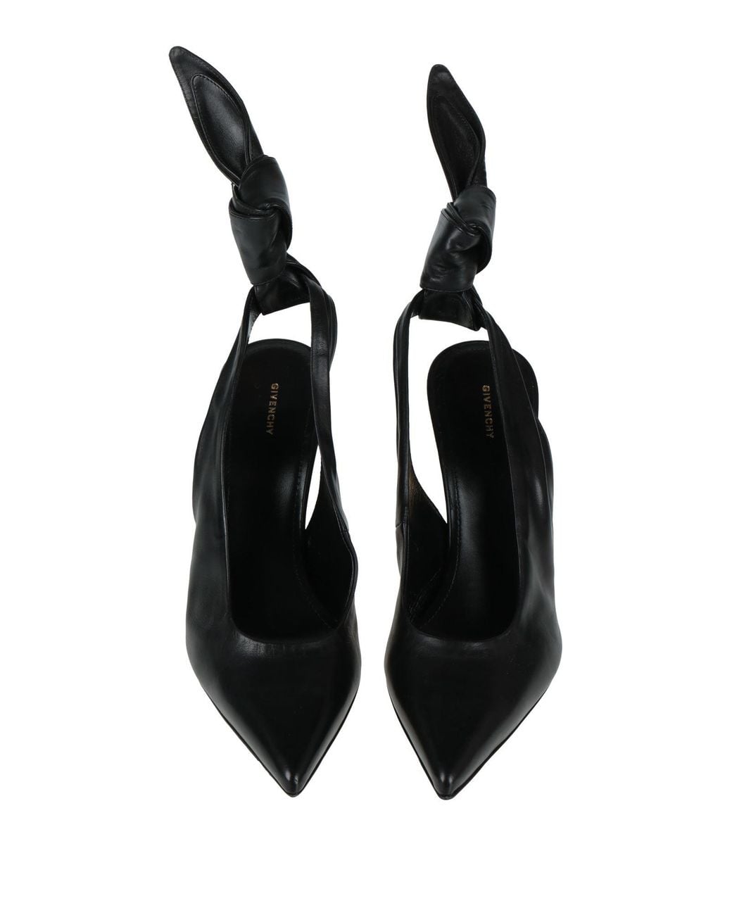 Givenchy Black Beauw Leather Slingback Pump