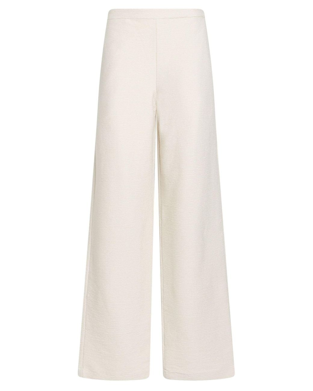 Emporio Armani White Pants Cotton, Polyamide, Elastane