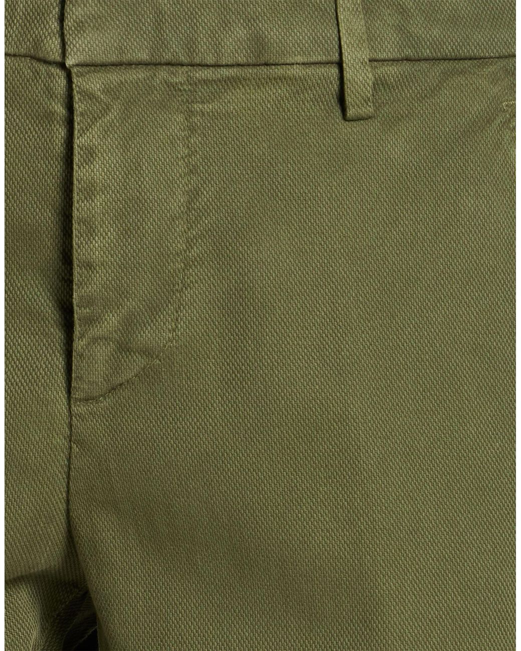 Dondup Green Pants Cotton, Elastane for men