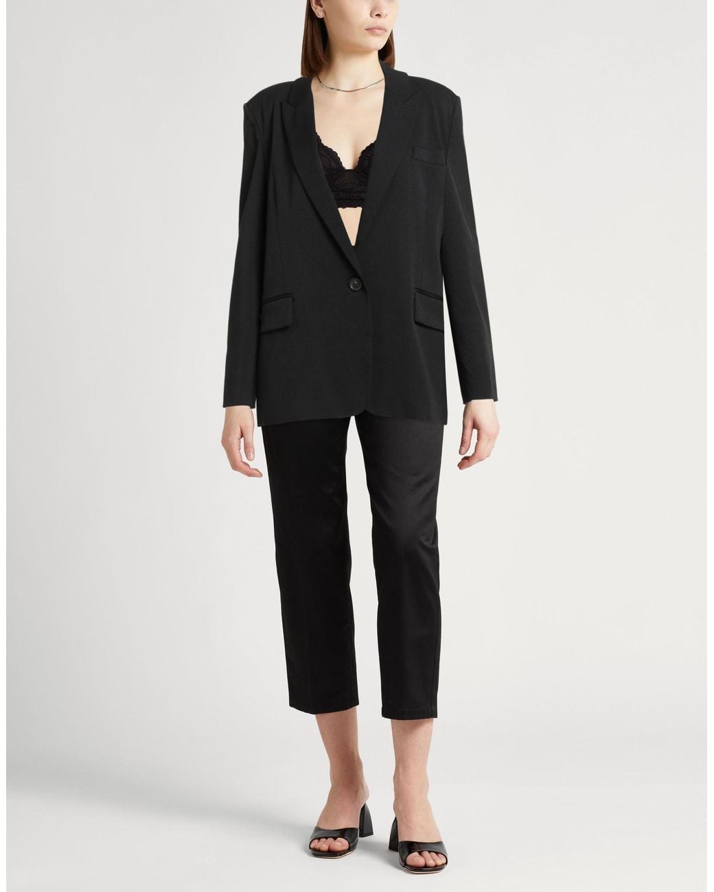 Erika Cavallini Semi Couture Black Blazer