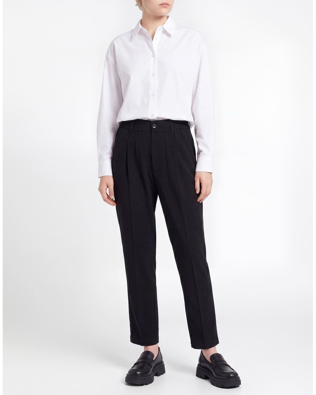 Drykorn Black Pants Recycled Polyester, Viscose, Elastane