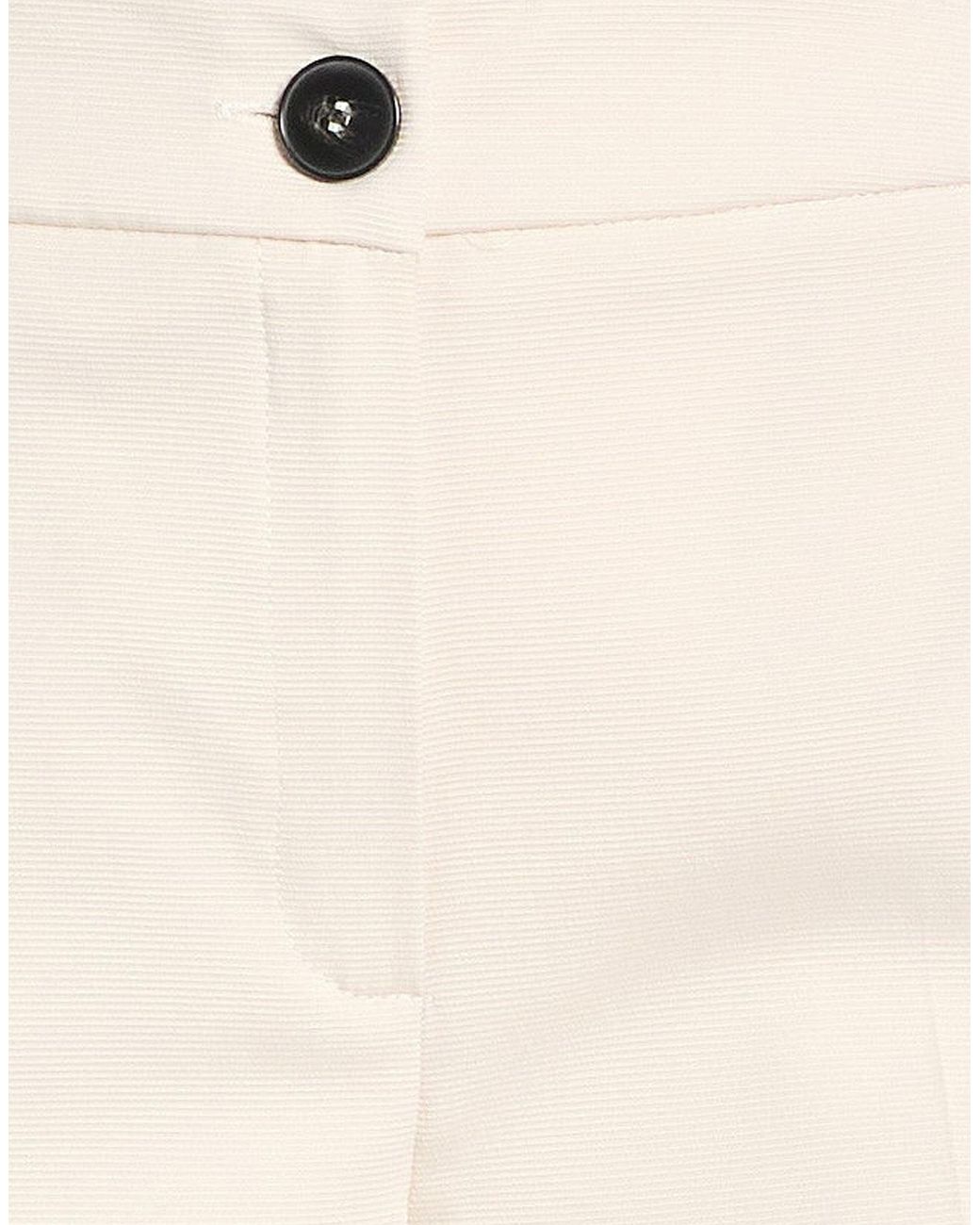 Marella Natural Cream Pants Polyester, Viscose, Elastane