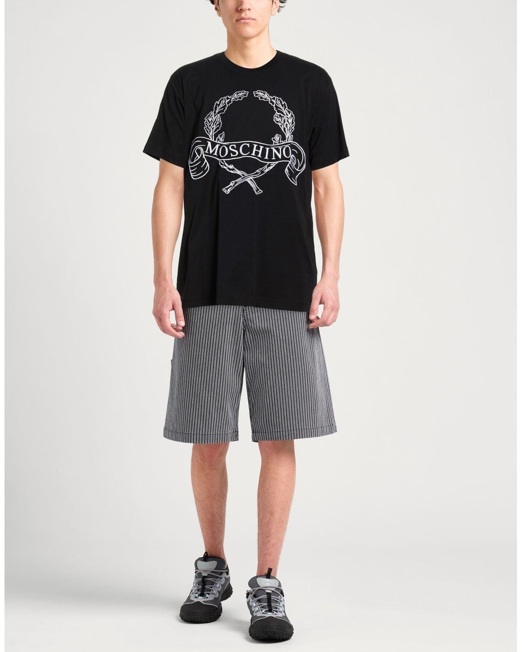 Moschino Black T-Shirt Cotton for men