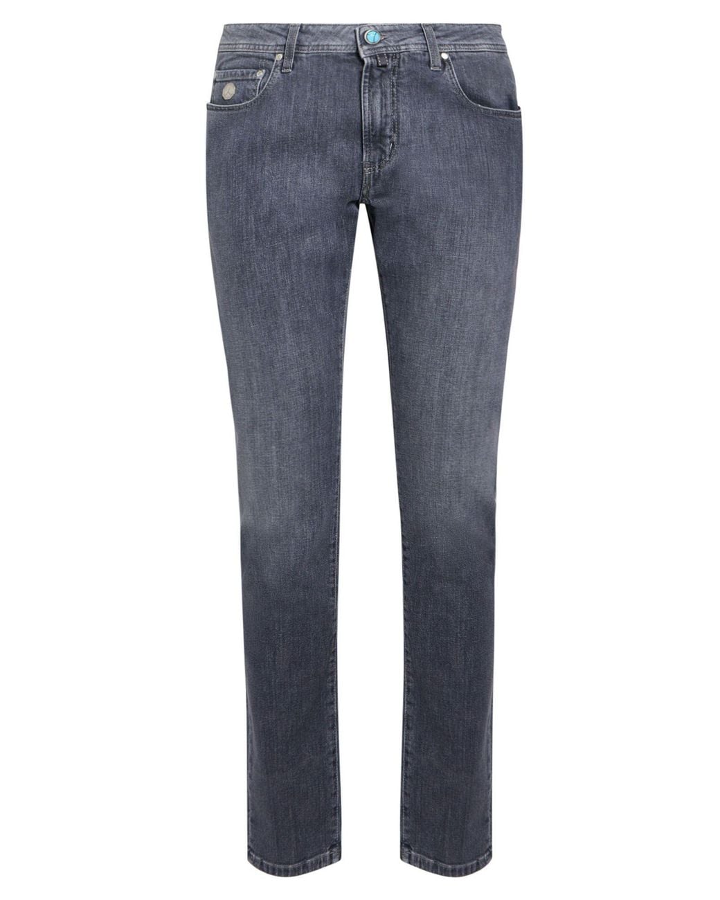 People Of Shibuya Gray Jeans Cotton, Elastane for men