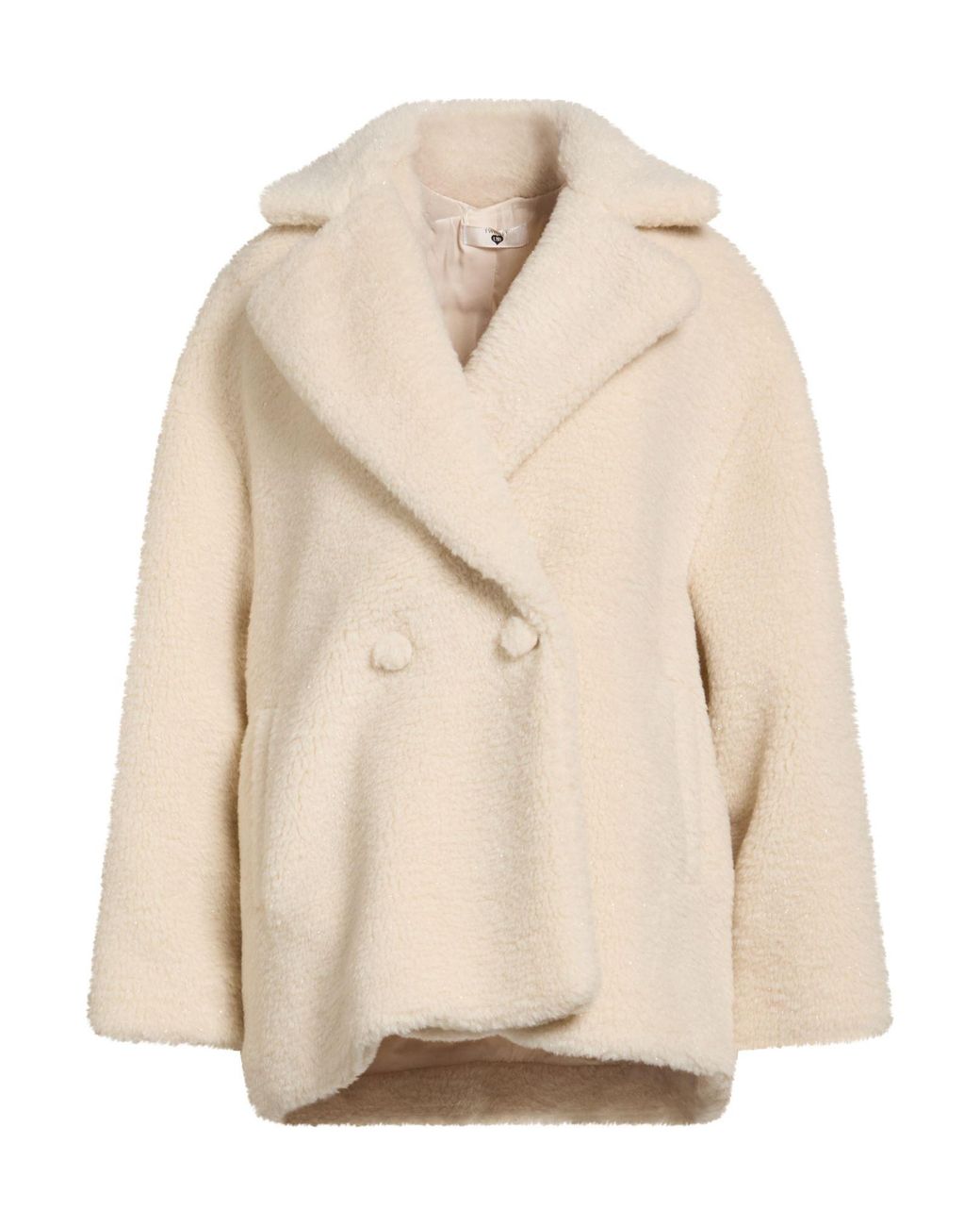 Twinset Natural Shearling & Teddy