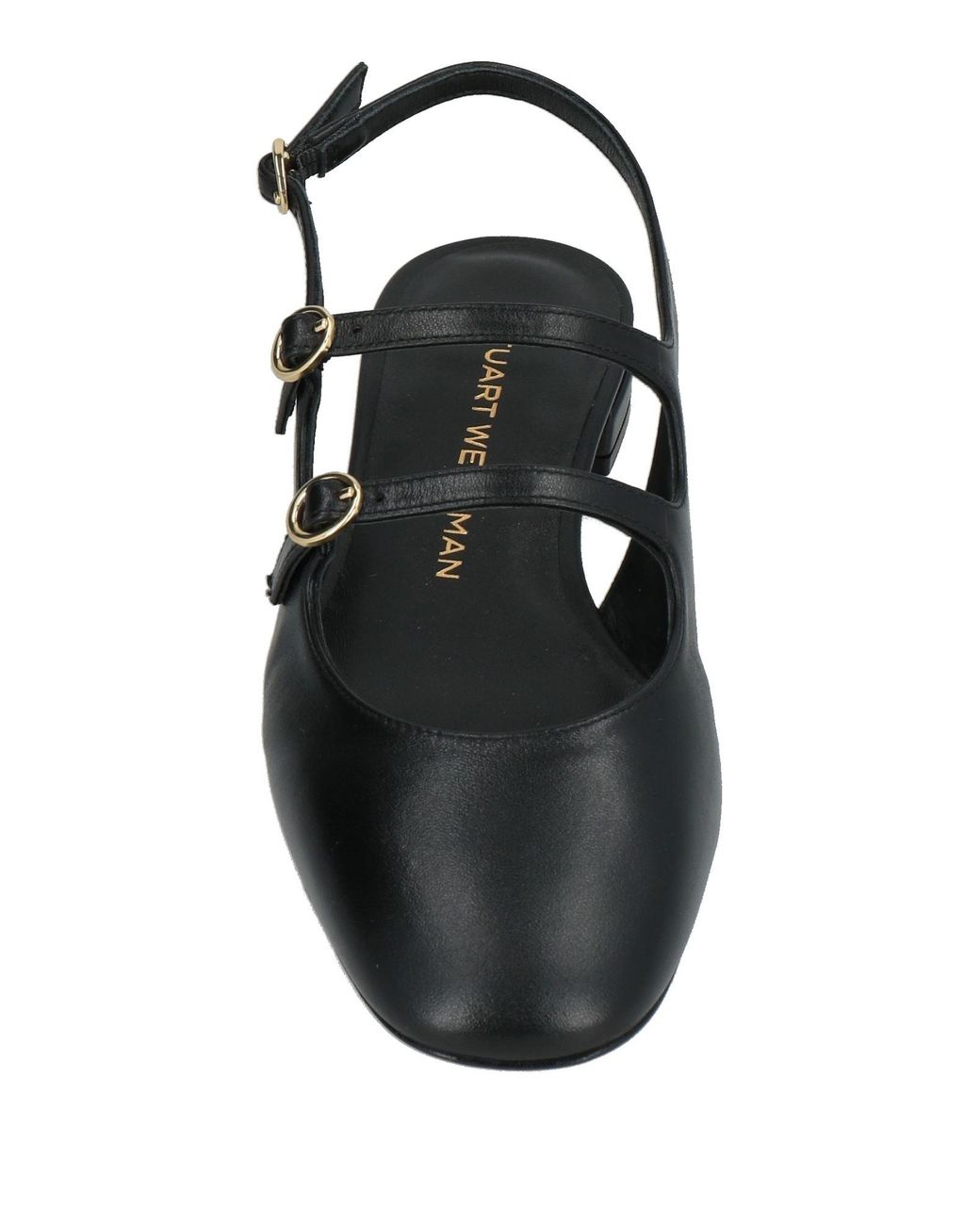 Stuart Weitzman Black Ballet Flats Leather