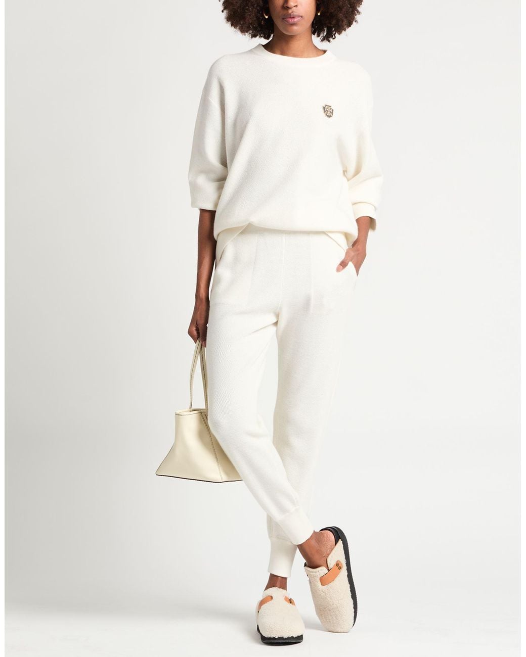 Brunello Cucinelli White Trouser