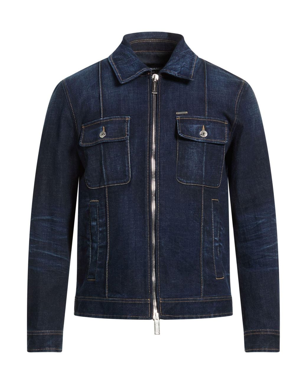 DSquared² Blue Denim Outerwear for men