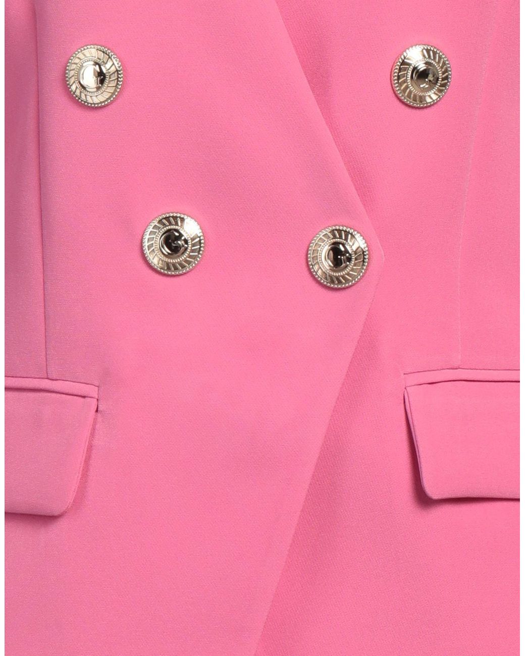 Gaelle Paris Pink Blazer Polyester, Elastane