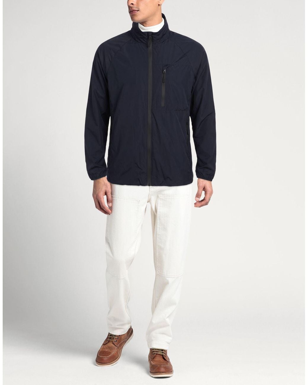 ADHOCONCEPT Blue Jacket for men