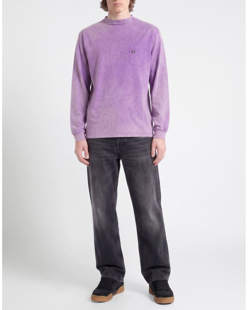 Aries Purple T-Shirt Cotton for men