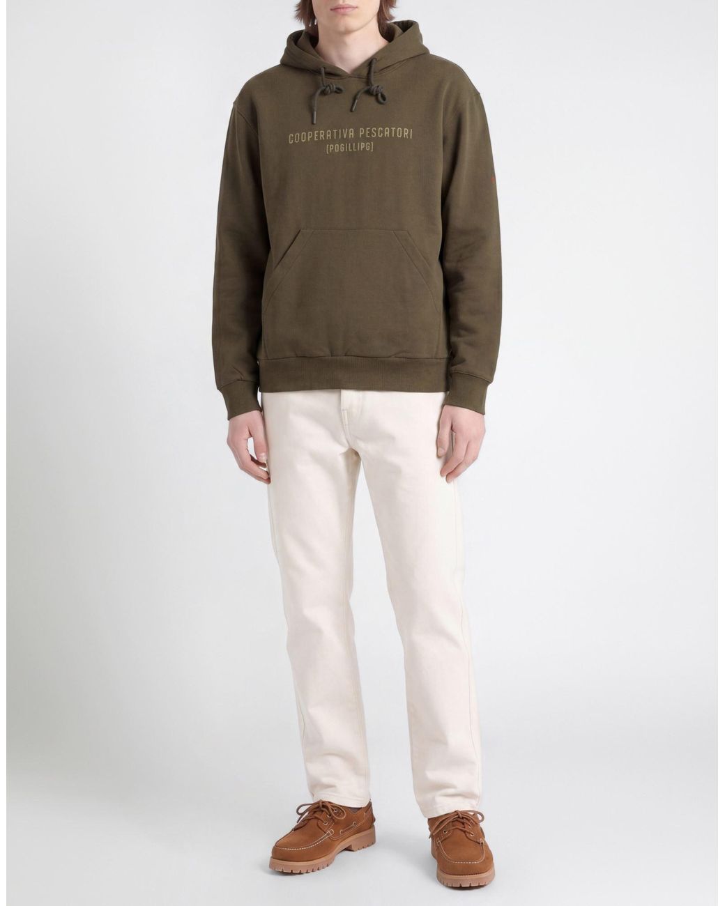 Cooperativa Pescatori Posillipo Green Sweatshirt for men