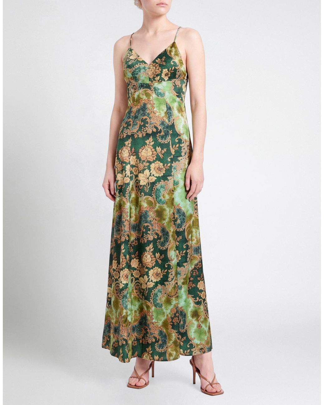 MARCIANO BY GUESS Green Maxi Dress Polyester