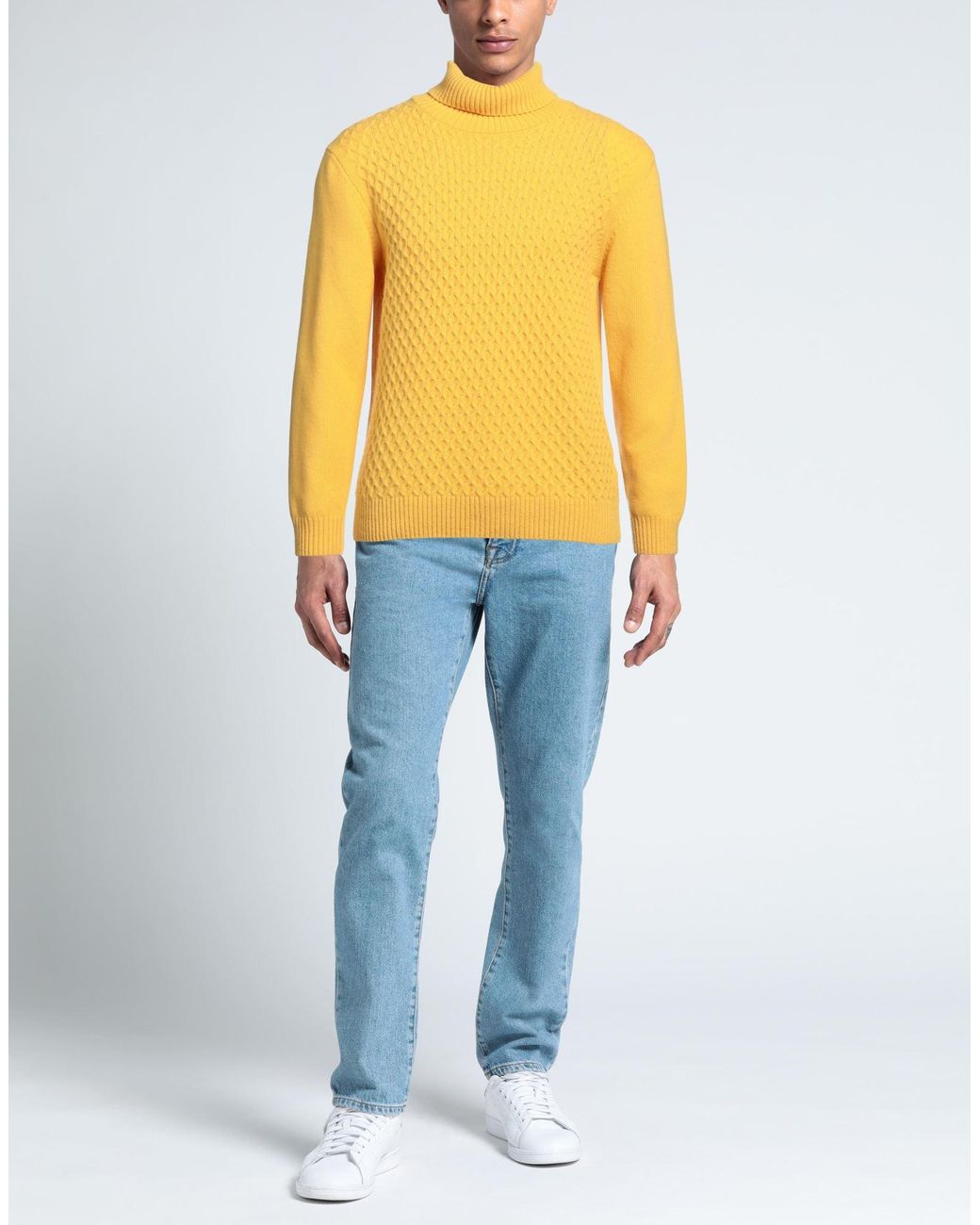 Abkost Rollkragenpullover in Yellow für Herren