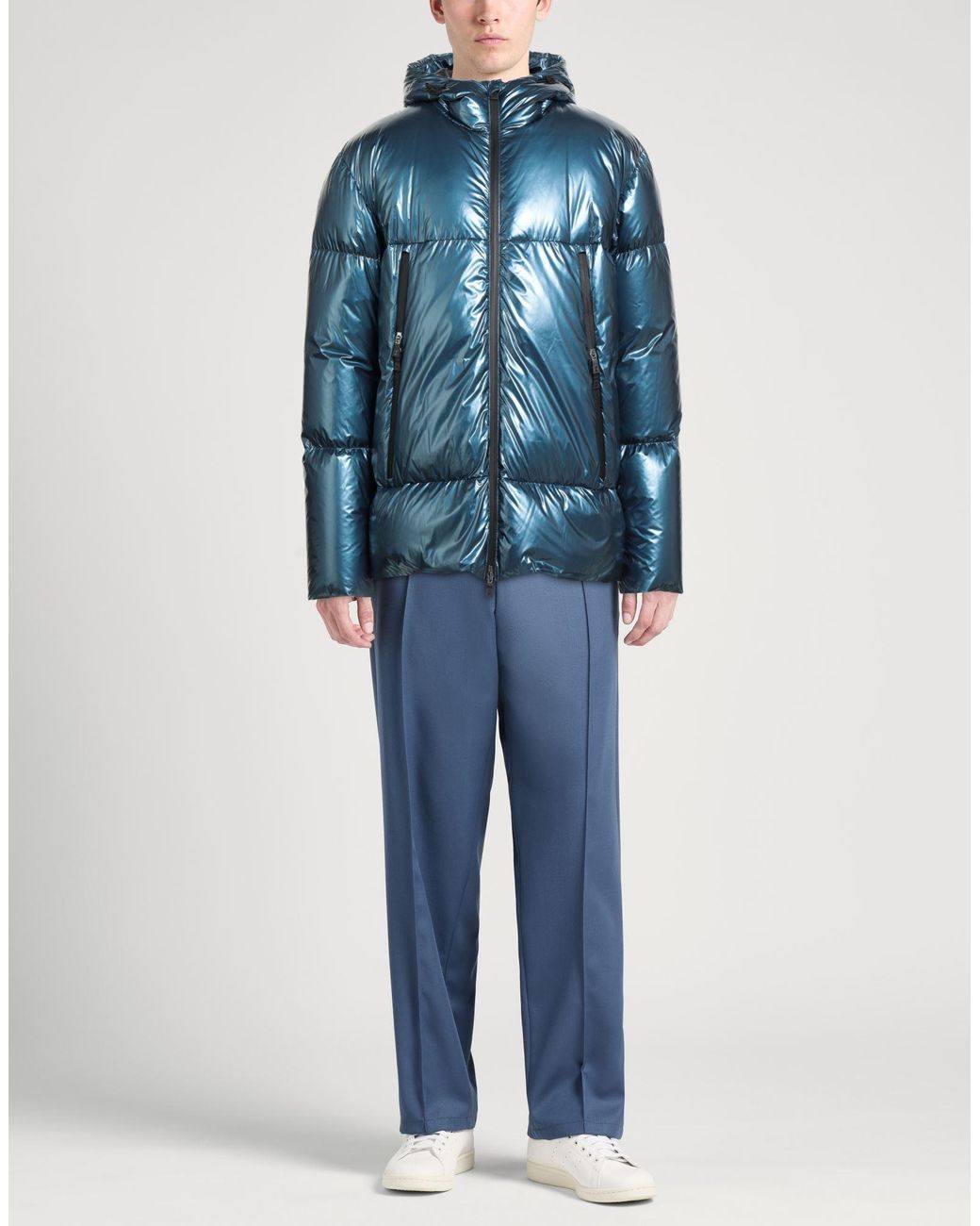 Herno Blue Deep Puffer Polyamide for men
