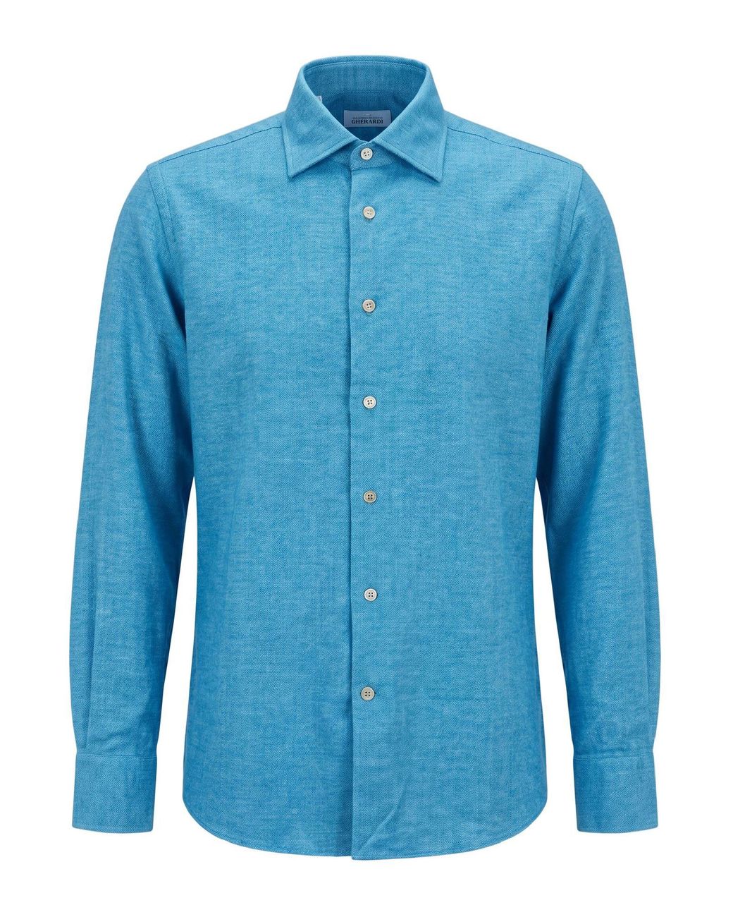 Alessandro Gherardi Blue Azure Shirt Cotton for men