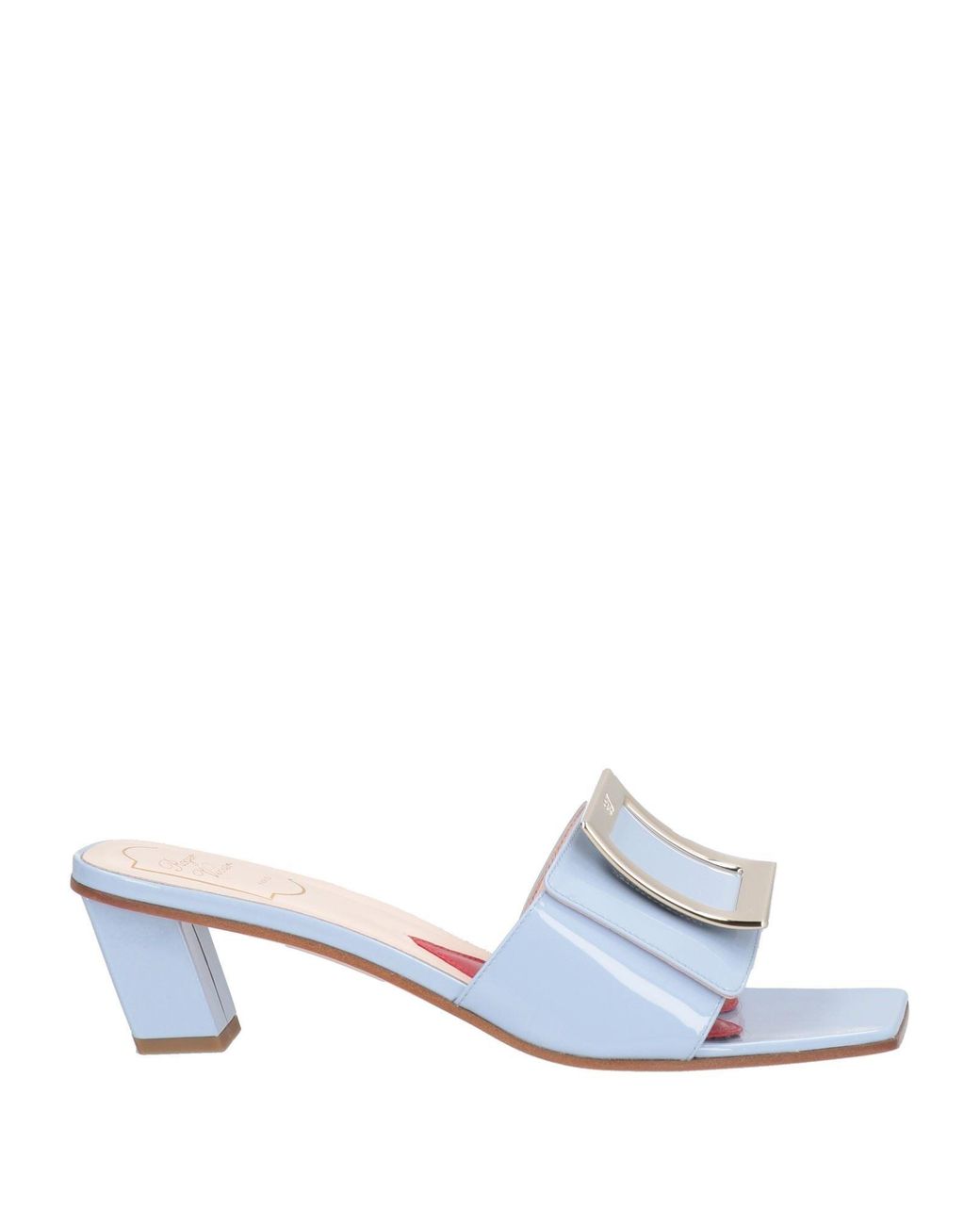 Roger Vivier White Sky Sandals Leather