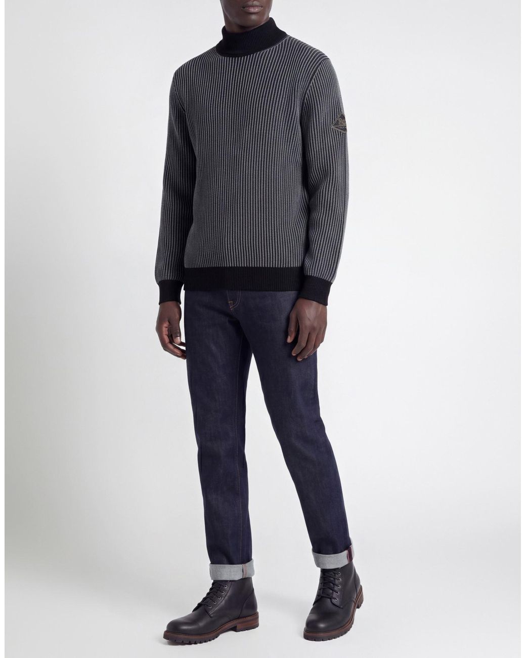 Roy Rogers Gray Turtleneck Wool, Viscose, Polyamide, Cashmere for men