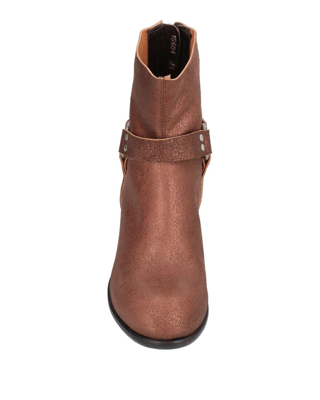 Rocco P Brown Copper Ankle Boots Leather