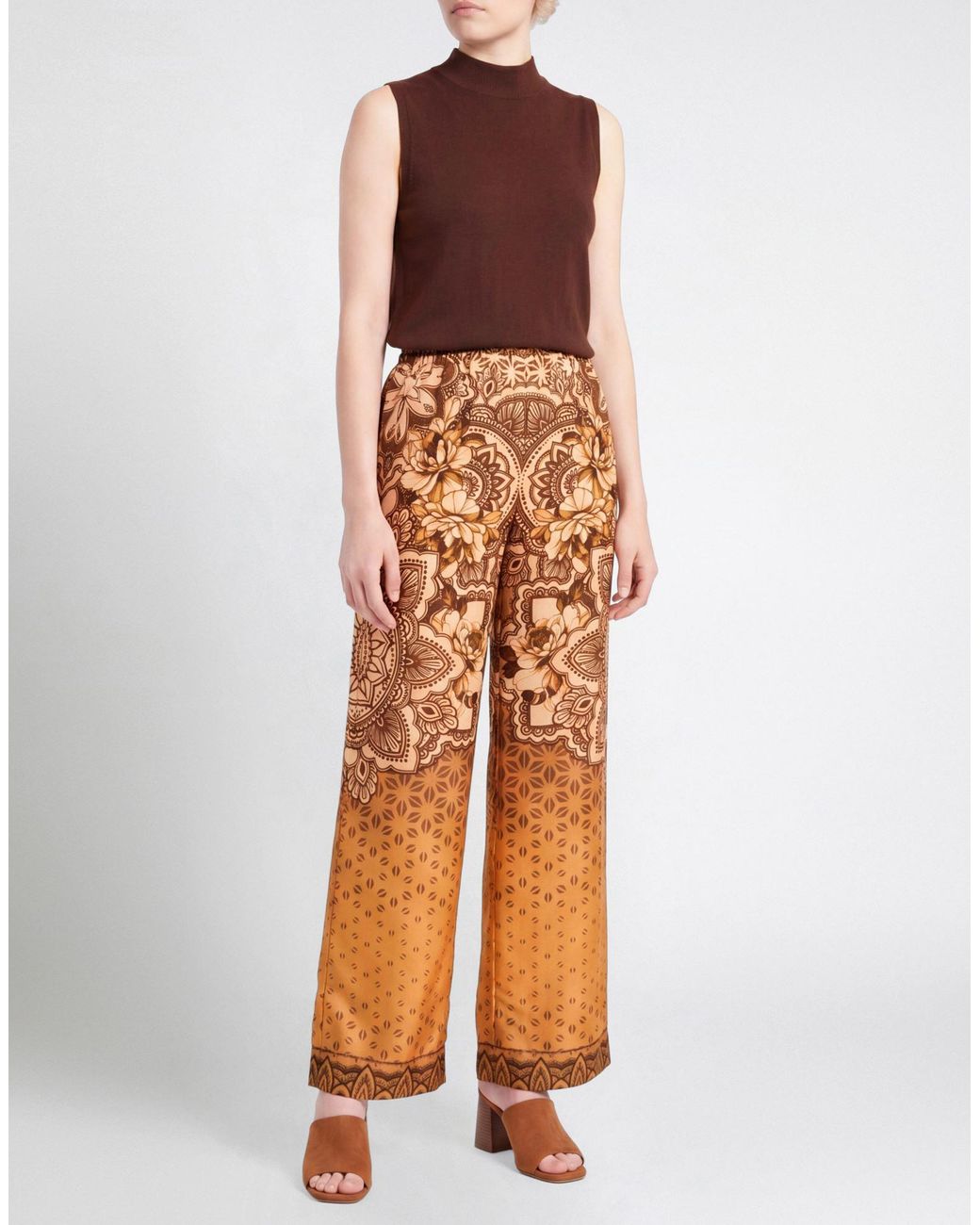 Alberta Ferretti Orange Trouser