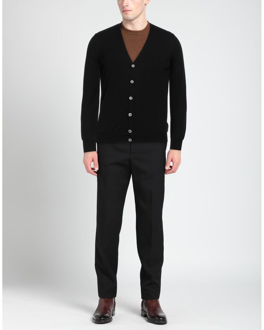 Gran Sasso Black Cardigan for men
