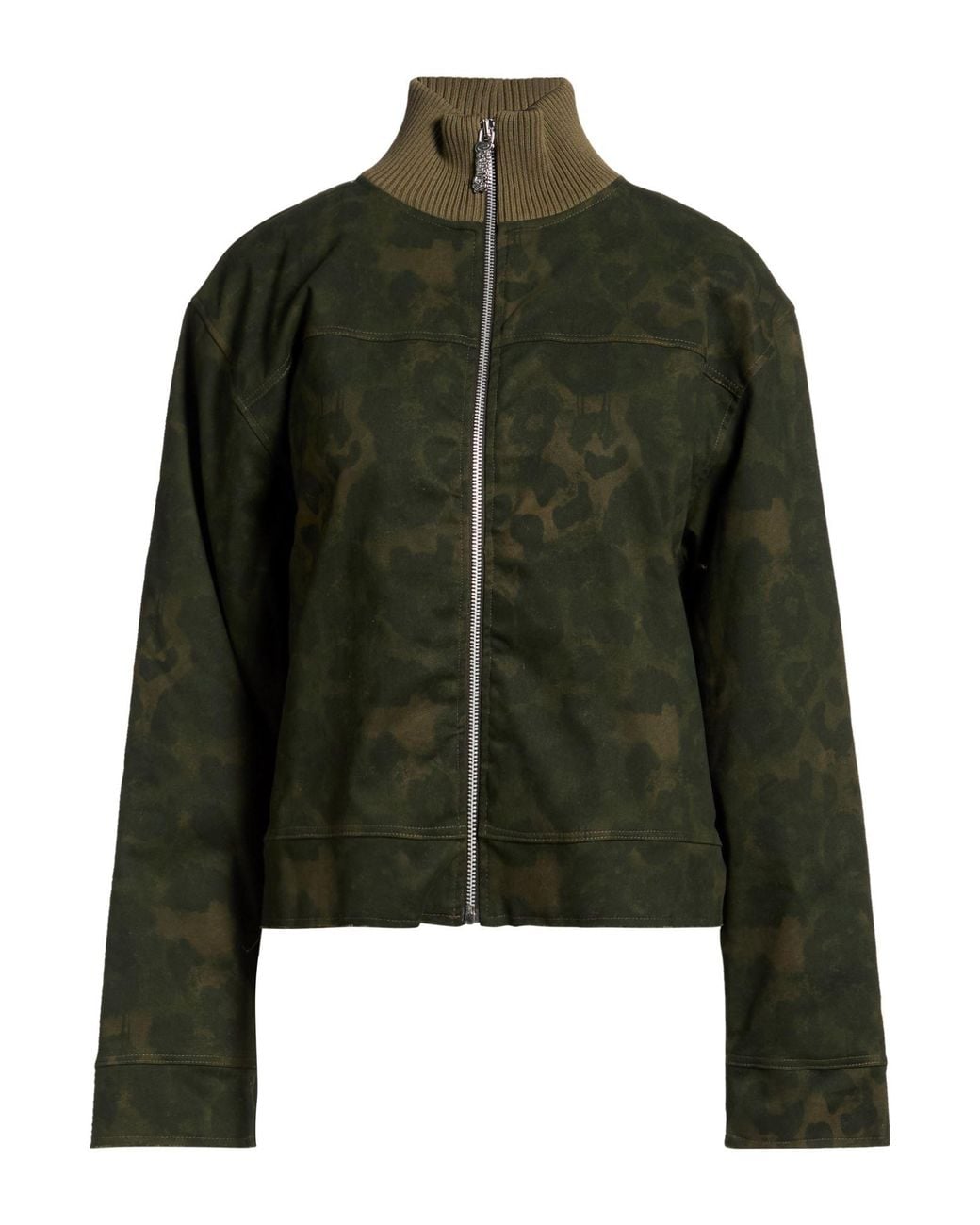 DISCLAIMER Green Military Jacket Cotton, Elastane