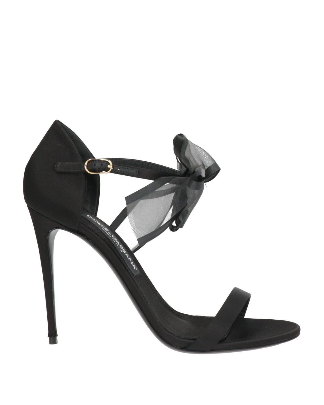 Dolce & Gabbana Black Sandals Textile Fibers