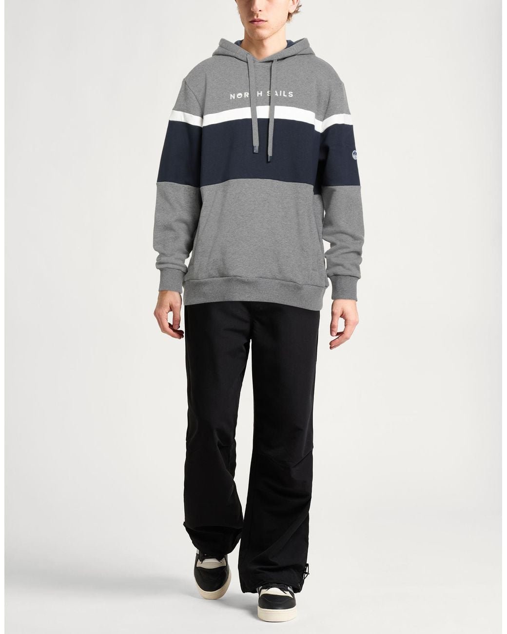 North Sails Gray Sweatshirt Cotton for men