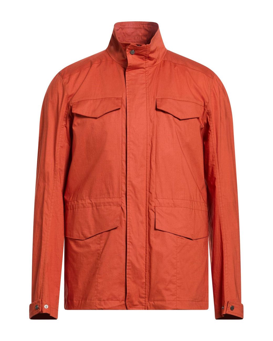 Herno Orange Jacket Cotton, Elastane for men