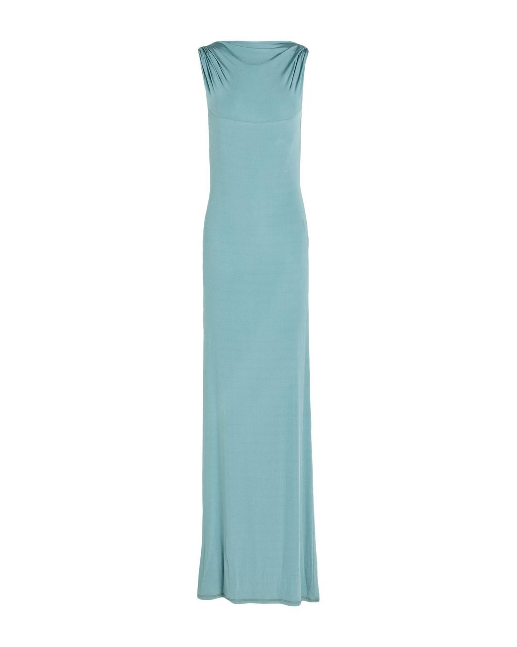Atlein Blue Maxi Dress Viscose, Elastane