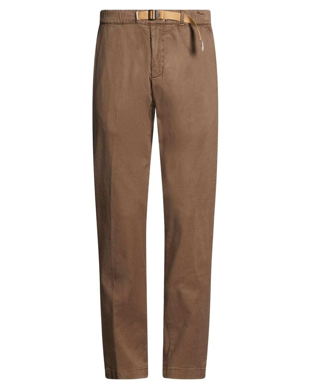 White Sand Brown Pants for men