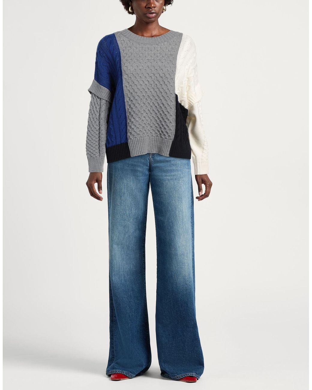 Weekend by Maxmara Blue Sweater Virgin Wool