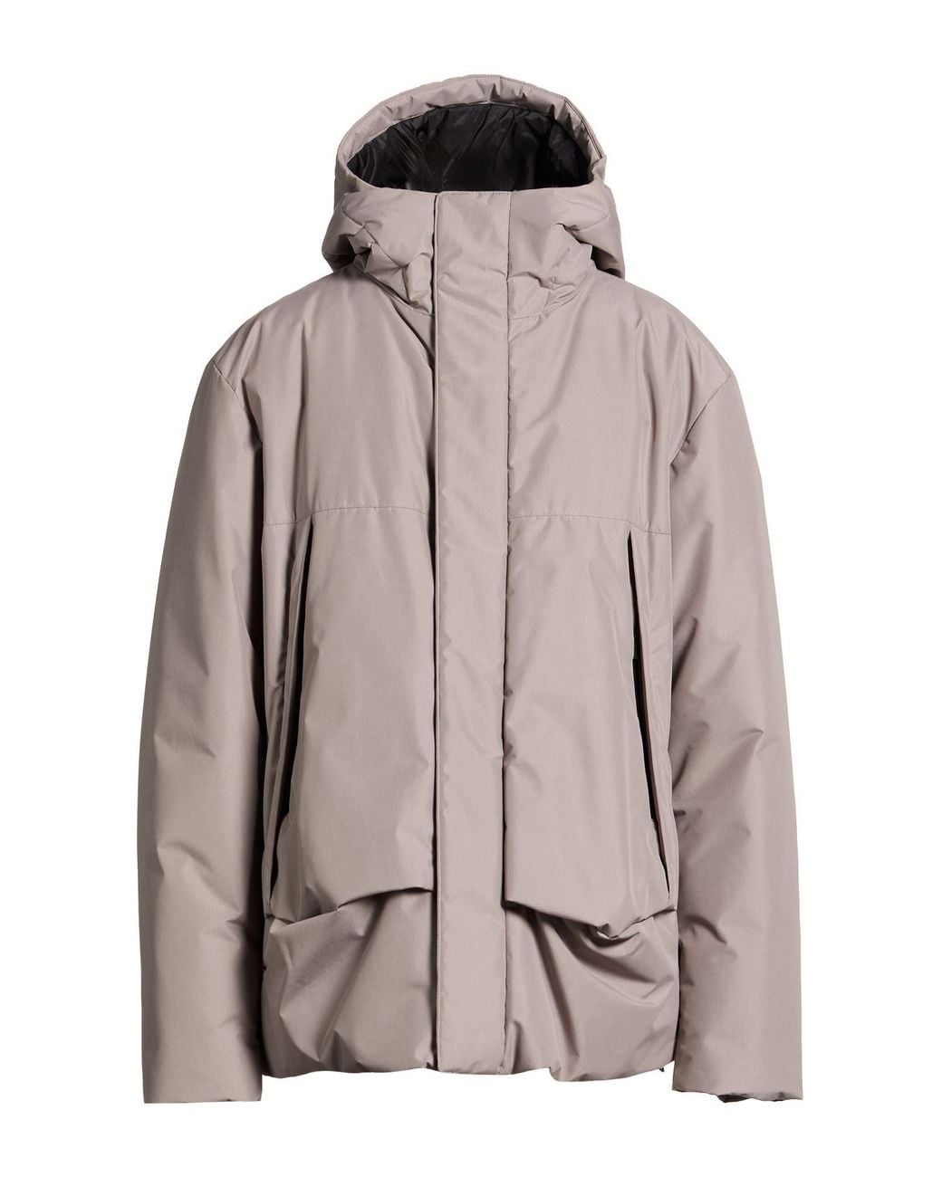 Herno Gray Puffer Polyester for men