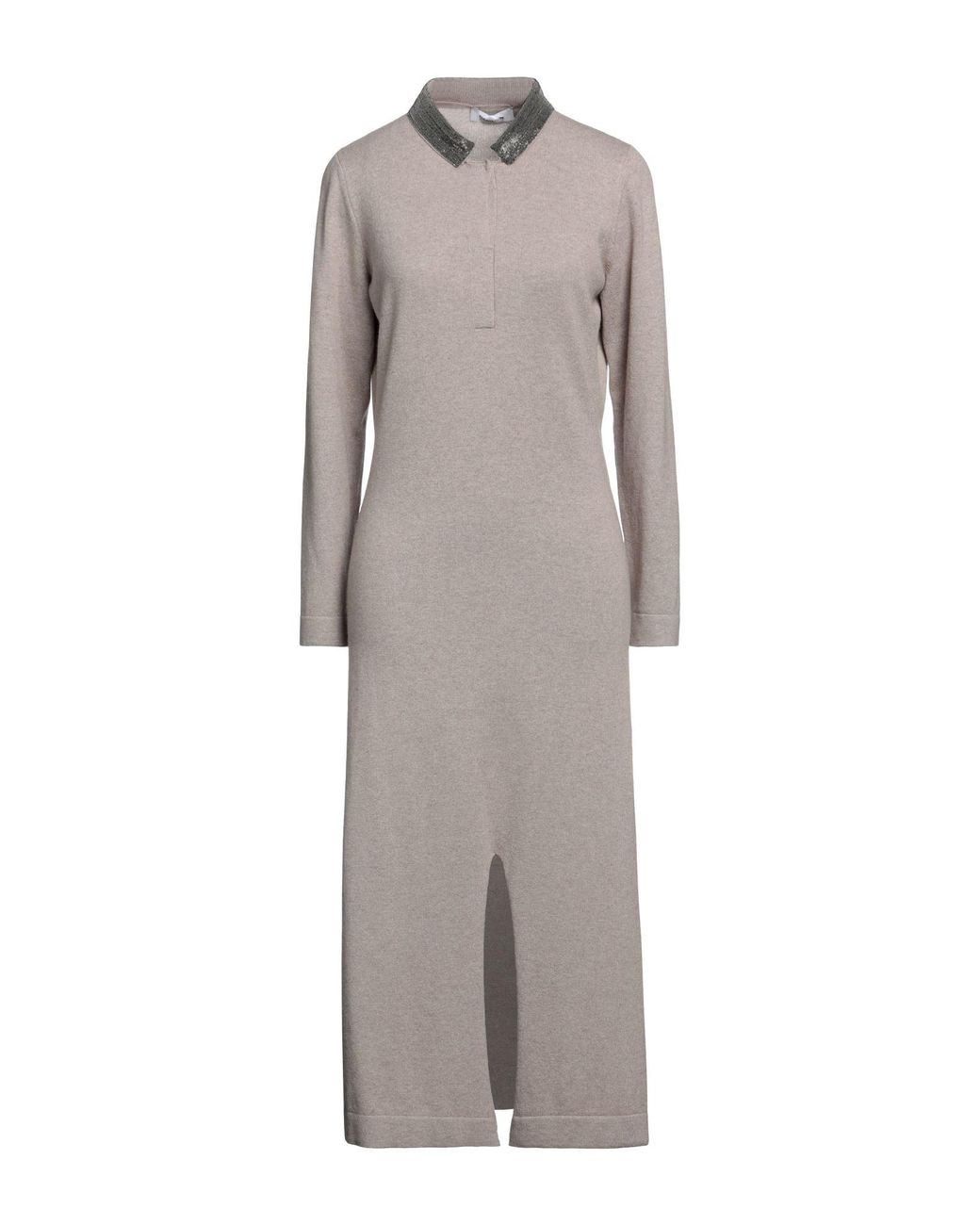Fabiana Filippi Gray Maxi Dress