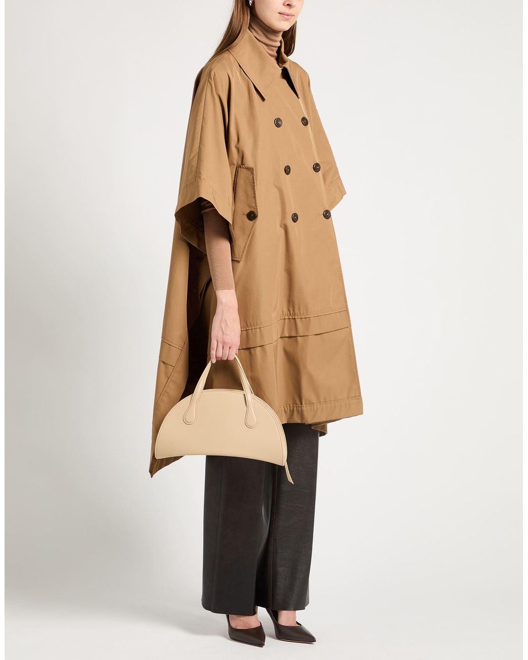 Alberta Ferretti Brown Cape