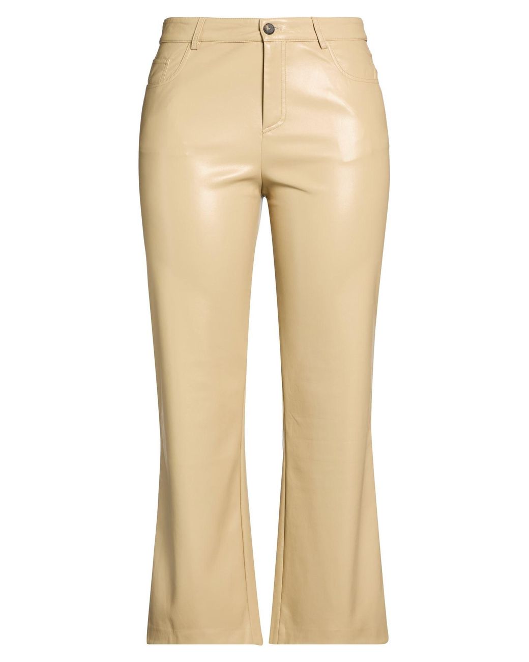 Liviana Conti Natural Pants Polyester, Polyurethane