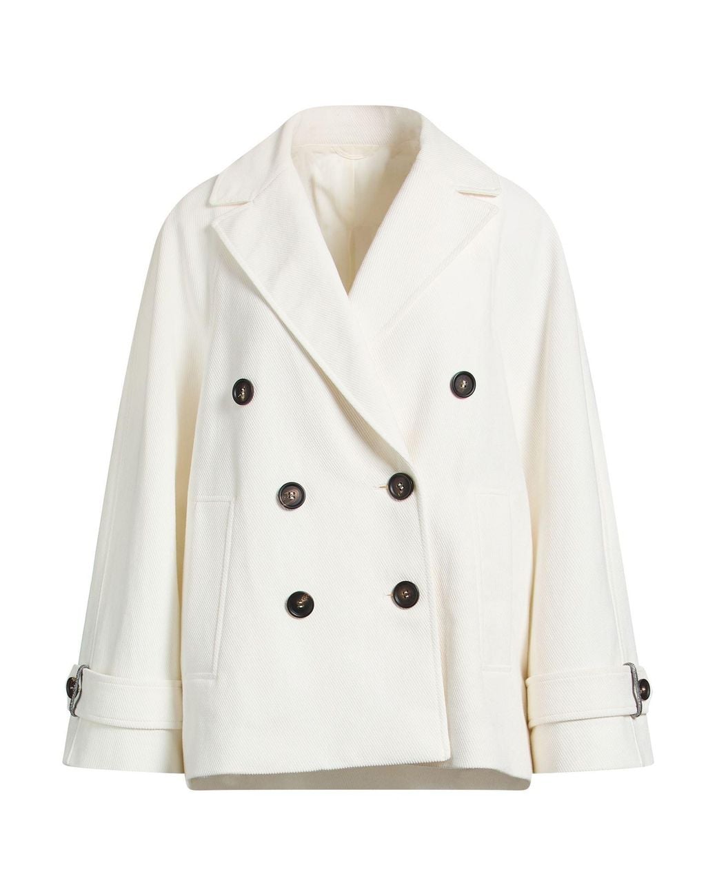 Brunello Cucinelli White Blazer Cotton, Linen, Ecobrass