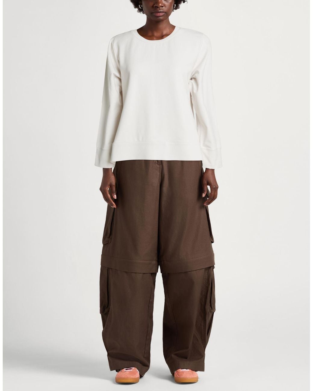 Alpha Studio White Light Sweatshirt Cotton, Elastane