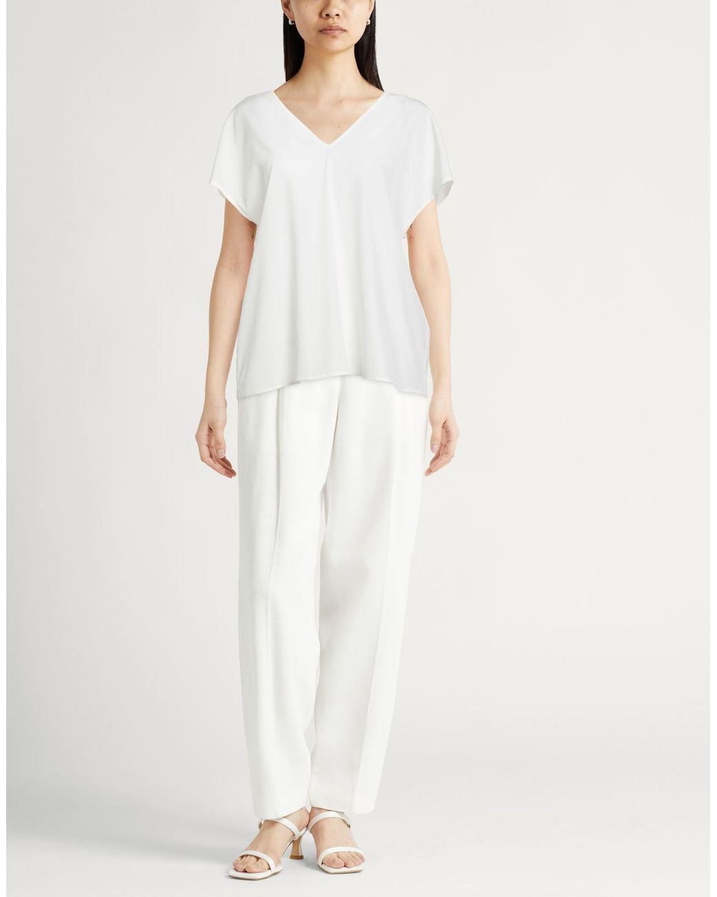 Peserico White Top Silk, Elastane