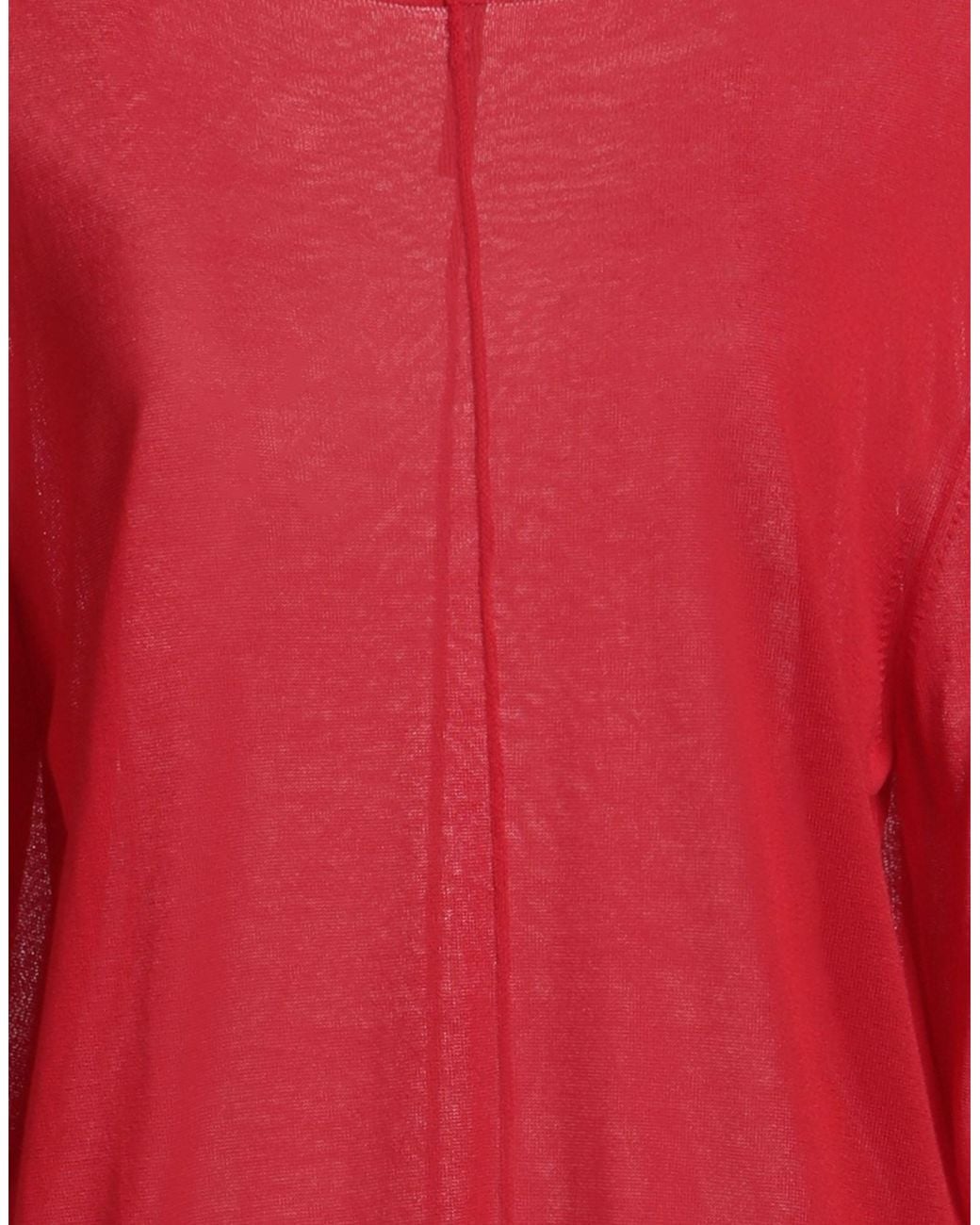 Manila Grace Red Sweater Lyocell