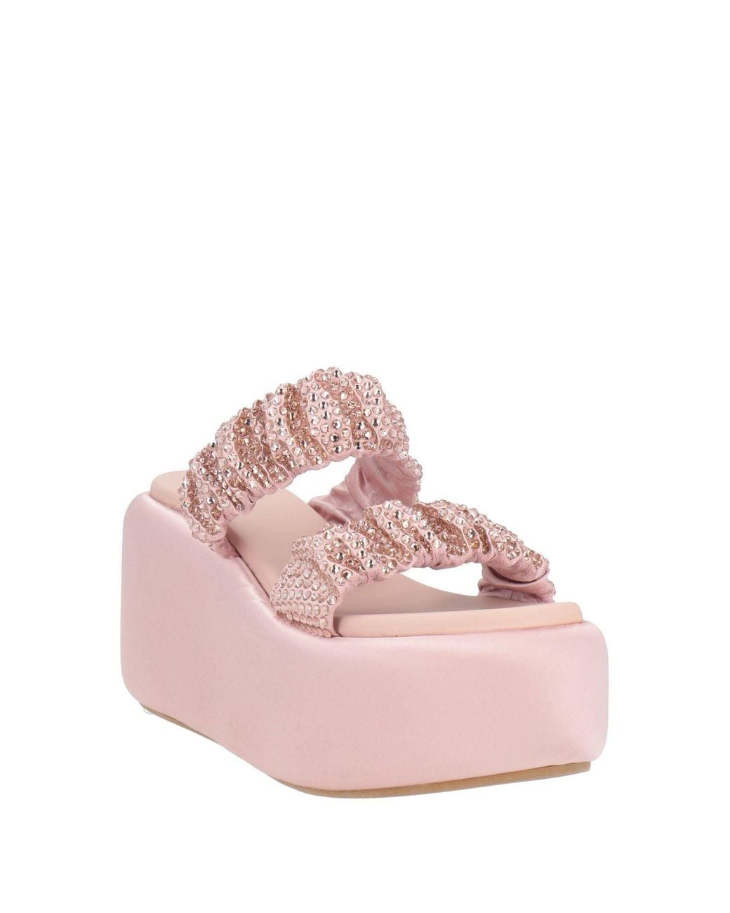 Le Silla Pink Blush Sandals Textile Fibers